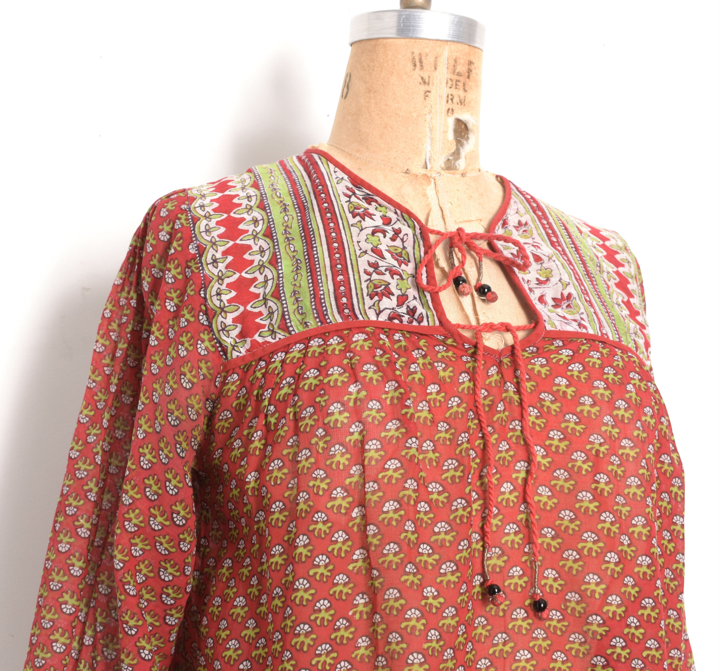1970s Indian Cotton Blouse-S/M — La Poubelle Vintage